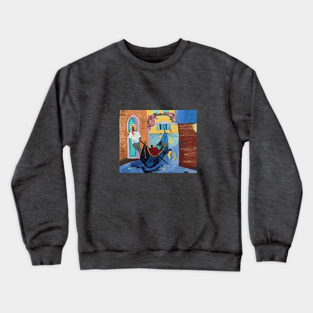 Italy Gondola Crewneck Sweatshirt by PaintstopbyNandini